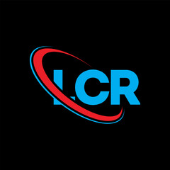 LCR logo. LCR letter. LCR letter logo design. Intitials LCR logo linked with circle and uppercase monogram logo. LCR typography for technology, business and real estate brand.