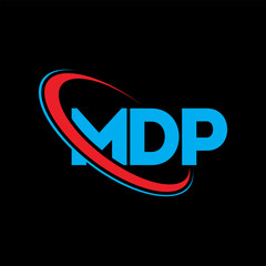 MDP logo. MDP letter. MDP letter logo design. Initials MDP logo linked with circle and uppercase monogram logo. MDP typography for technology, business and real estate brand.