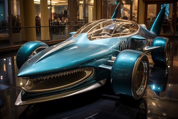Aquatic Aesthetics: Creative Fusion in Race Car