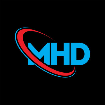 MHD logo. MHD letter. MHD letter logo design. Initials MHD logo linked with circle and uppercase monogram logo. MHD typography for technology, business and real estate brand.