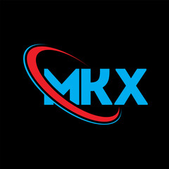 MKX logo. MKX letter. MKX letter logo design. Initials MKX logo linked with circle and uppercase monogram logo. MKX typography for technology, business and real estate brand.