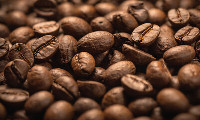 Obraz premium Coffee grains