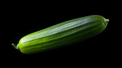 cucumber on a black background. Neural network AI generated art