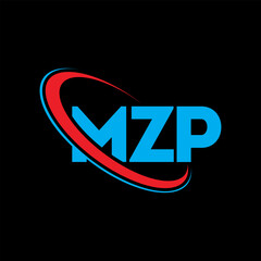 MZP logo. MZP letter. MZP letter logo design. Initials MZP logo linked with circle and uppercase monogram logo. MZP typography for technology, business and real estate brand.