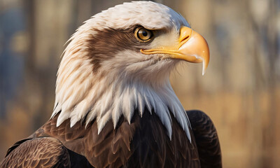 Fototapeta premium Eagle close-up portrait.