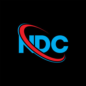NDC logo. NDC letter. NDC letter logo design. Initials NDC logo linked with circle and uppercase monogram logo. NDC typography for technology, business and real estate brand.