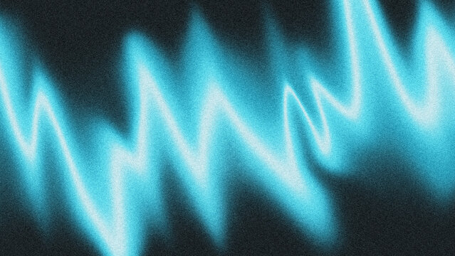 A blue-black gradient with an arbitrary shape and noise effect. Graphic materials for design poster, background.
