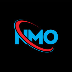 NMO logo. NMO letter. NMO letter logo design. Initials NMO logo linked with circle and uppercase monogram logo. NMO typography for technology, business and real estate brand.