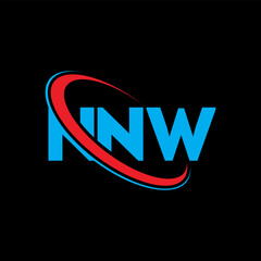 NNW logo. NNW letter. NNW letter logo design. Initials NNW logo linked with circle and uppercase monogram logo. NNW typography for technology, business and real estate brand.