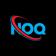 NOQ logo. NOQ letter. NOQ letter logo design. Initials NOQ logo linked with circle and uppercase monogram logo. NOQ typography for technology, business and real estate brand.