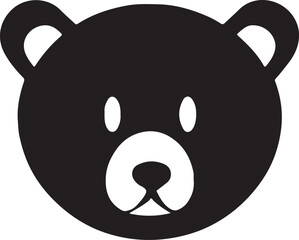 Bear head illustration vector silhouette © Sanjoy