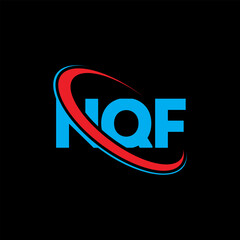 NQF logo. NQF letter. NQF letter logo design. Initials NQF logo linked with circle and uppercase monogram logo. NQF typography for technology, business and real estate brand.