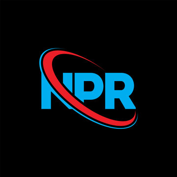 NPR logo. NPR letter. NPR letter logo design. Initials NPR logo linked with circle and uppercase monogram logo. NPR typography for technology, business and real estate brand.