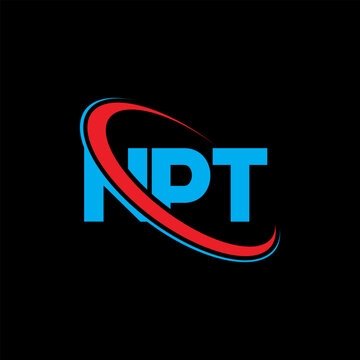 NPT logo. NPT letter. NPT letter logo design. Initials NPT logo linked with circle and uppercase monogram logo. NPT typography for technology, business and real estate brand.