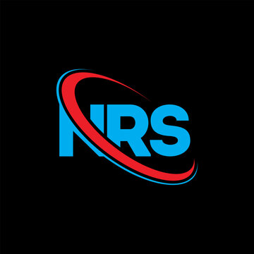 NRS logo. NRS letter. NRS letter logo design. Initials NRS logo linked with circle and uppercase monogram logo. NRS typography for technology, business and real estate brand.