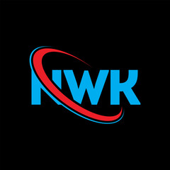 NWK logo. NWK letter. NWK letter logo design. Initials NWK logo linked with circle and uppercase monogram logo. NWK typography for technology, business and real estate brand.