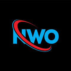 NWO logo. NWO letter. NWO letter logo design. Initials NWO logo linked with circle and uppercase monogram logo. NWO typography for technology, business and real estate brand.