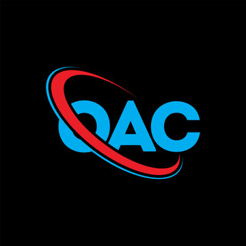 OAC logo. OAC letter. OAC letter logo design. Intitials OAC logo linked with circle and uppercase monogram logo. OAC typography for technology, business and real estate brand.