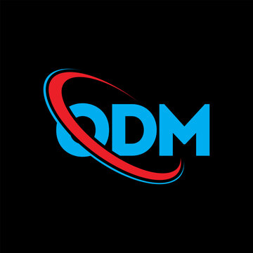 ODM logo. ODM letter. ODM letter logo design. Initials ODM logo linked with circle and uppercase monogram logo. ODM typography for technology, business and real estate brand.