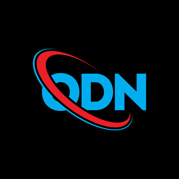 ODN logo. ODN letter. ODN letter logo design. Initials ODN logo linked with circle and uppercase monogram logo. ODN typography for technology, business and real estate brand.
