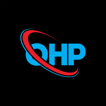OHP logo. OHP letter. OHP letter logo design. Initials OHP logo linked with circle and uppercase monogram logo. OHP typography for technology, business and real estate brand.