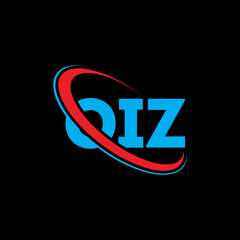 OIZ logo. OIZ letter. OIZ letter logo design. Initials OIZ logo linked with circle and uppercase monogram logo. OIZ typography for technology, business and real estate brand.