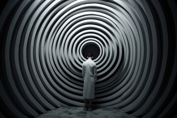 Obraz premium Post traumatic stress disorder concept abstract design