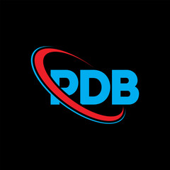 PDB logo. PDB letter. PDB letter logo design. Initials PDB logo linked with circle and uppercase monogram logo. PDB typography for technology, business and real estate brand.