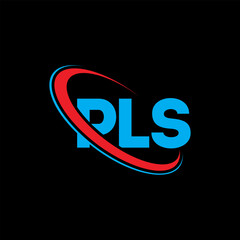 PLS logo. PLS letter. PLS letter logo design. Initials PLS logo linked with circle and uppercase monogram logo. PLS typography for technology, business and real estate brand.