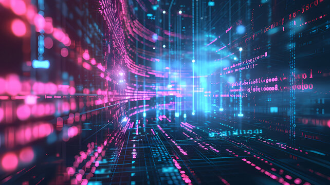 Abstract background with a modern, data-centric futuristic theme