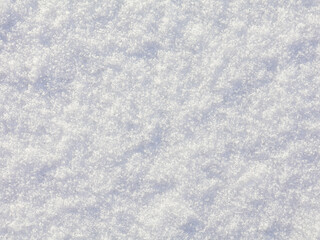 Winter snow in top view. Background and snow texture.