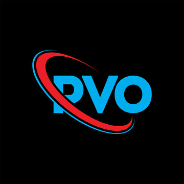 PVO logo. PVO letter. PVO letter logo design. Initials PVO logo linked with circle and uppercase monogram logo. PVO typography for technology, business and real estate brand.