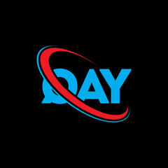 QAY logo. QAY letter. QAY letter logo design. Intitials QAY logo linked with circle and uppercase monogram logo. QAY typography for technology, business and real estate brand.