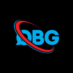 QBG logo. QBG letter. QBG letter logo design. Intitials QBG logo linked with circle and uppercase monogram logo. QBG typography for technology, business and real estate brand.