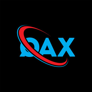 QAX logo. QAX letter. QAX letter logo design. Intitials QAX logo linked with circle and uppercase monogram logo. QAX typography for technology, business and real estate brand.