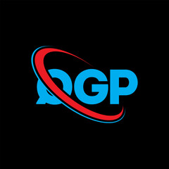 QGP logo. QGP letter. QGP letter logo design. Initials QGP logo linked with circle and uppercase monogram logo. QGP typography for technology, business and real estate brand.