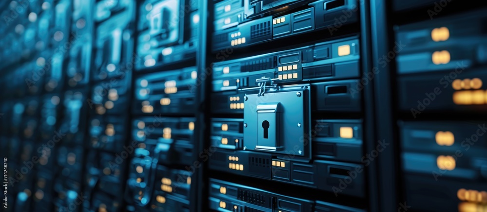 Poster protect business data with encrypted folder to ensure confidentiality against attackers with access.