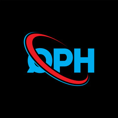 QPH logo. QPH letter. QPH letter logo design. Initials QPH logo linked with circle and uppercase monogram logo. QPH typography for technology, business and real estate brand.