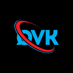 QVK logo. QVK letter. QVK letter logo design. Initials QVK logo linked with circle and uppercase monogram logo. QVK typography for technology, business and real estate brand.