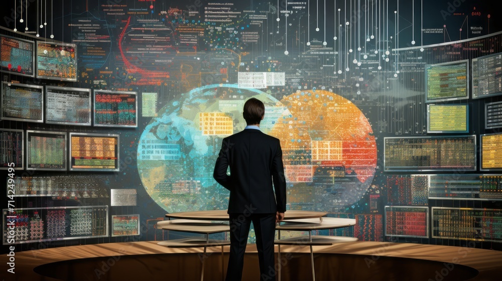 Poster comprehensive financial data analytics dashboard for analysts and professionals