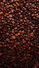 Roasted coffee beans background