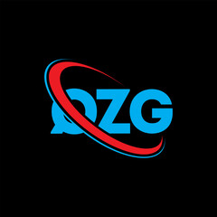 QZG logo. QZG letter. QZG letter logo design. Initials QZG logo linked with circle and uppercase monogram logo. QZG typography for technology, business and real estate brand.