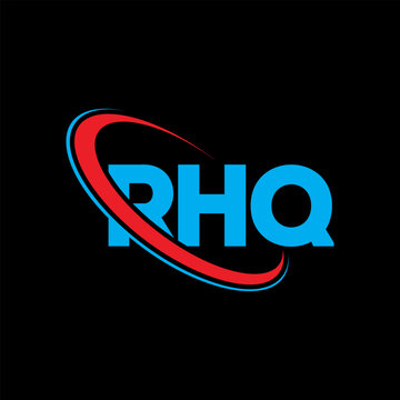 RHQ logo. RHQ letter. RHQ letter logo design. Initials RHQ logo linked with circle and uppercase monogram logo. RHQ typography for technology, business and real estate brand.