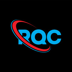 RQC logo. RQC letter. RQC letter logo design. Initials RQC logo linked with circle and uppercase monogram logo. RQC typography for technology, business and real estate brand.