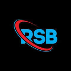 RSB logo. RSB letter. RSB letter logo design. Initials RSB logo linked with circle and uppercase monogram logo. RSB typography for technology, business and real estate brand.