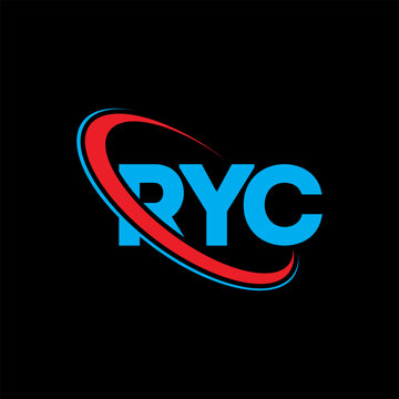 RYC logo. RYC letter. RYC letter logo design. Initials RYC logo linked with circle and uppercase monogram logo. RYC typography for technology, business and real estate brand.