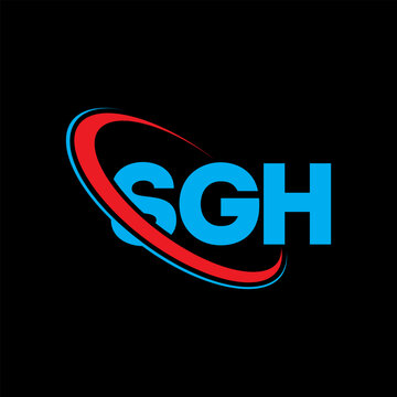 SGH logo. SGH letter. SGH letter logo design. Initials SGH logo linked with circle and uppercase monogram logo. SGH typography for technology, business and real estate brand.
