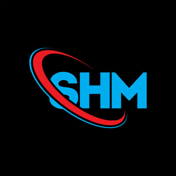 SHM logo. SHM letter. SHM letter logo design. Initials SHM logo linked with circle and uppercase monogram logo. SHM typography for technology, business and real estate brand.