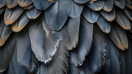 a close up of the feathers of a bird