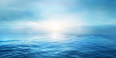 Fototapeta premium Abstract blur light on sea and ocean, clear water close up colorful background.